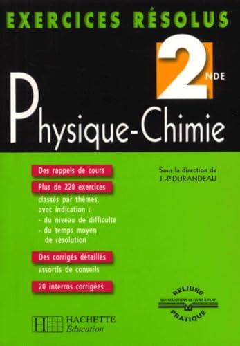 Exercices résolus : Physique - Chimie, 2nde 9782011679314