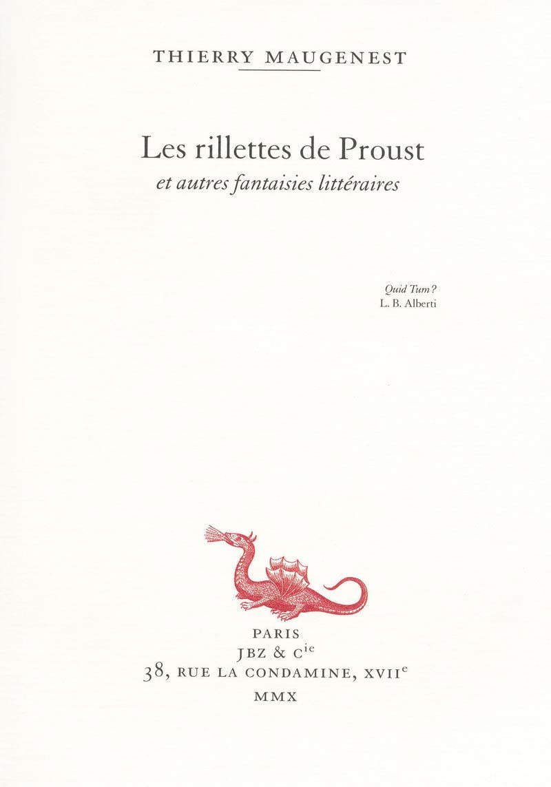 Les rillettes de Proust et autres fantaisies littéraires 9782755604801