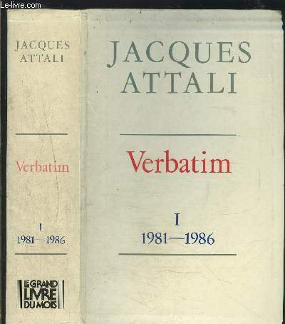 Verbatim, tome 1: 1981-1986 9782286046798