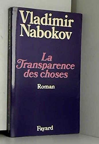 La transparence des choses 9782213003818