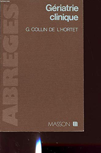 Gériatrie clinique 9782225683213