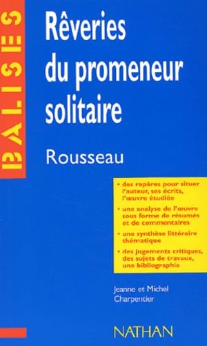 Rêveries du promeneur solitaire, Rousseau 9782091807997