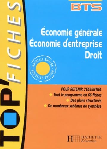 Economie Generale, Economie D'Entreprise, Droit Bts 9782011683342