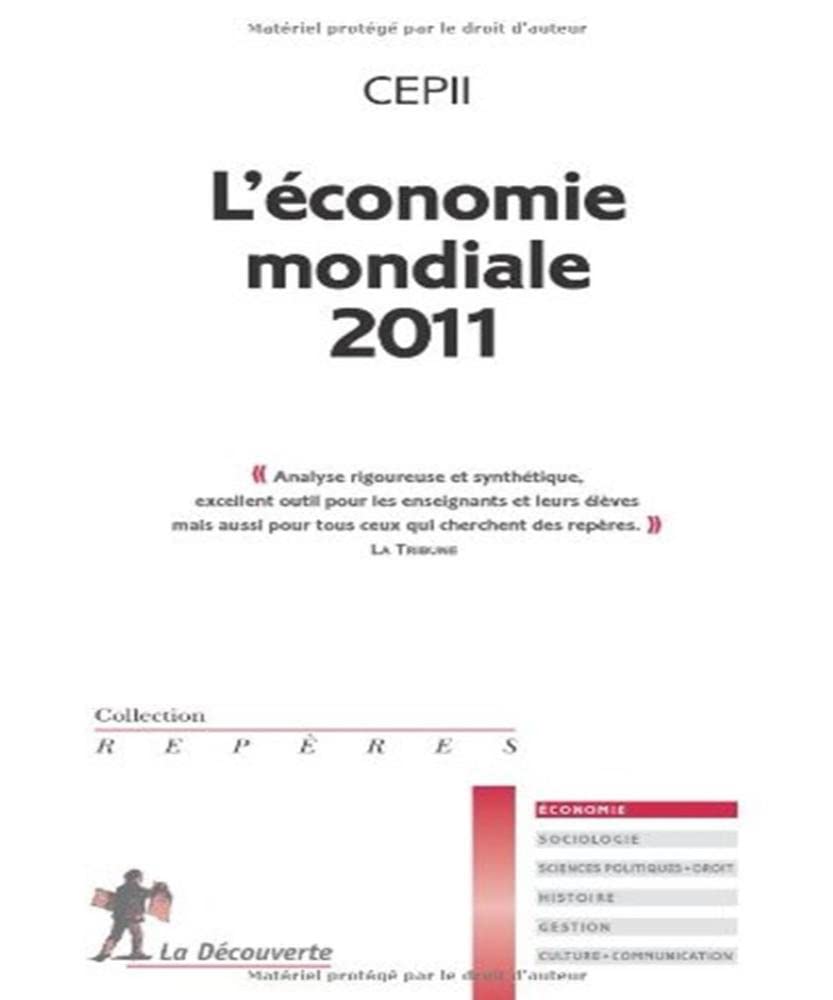 L'économie mondiale 2011 9782707165152