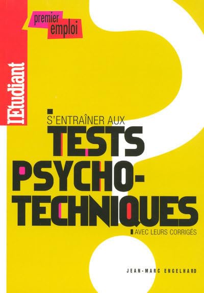 S'entrainer aux tests psychotechniques 9782846247733
