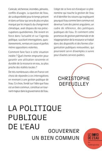 La politique publique de l’eau: Gouverner un bien commun 9782385190149