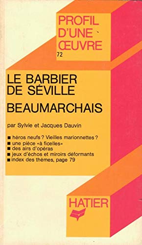 Le Barbier De Seville, Beaumarchais 9782218051128