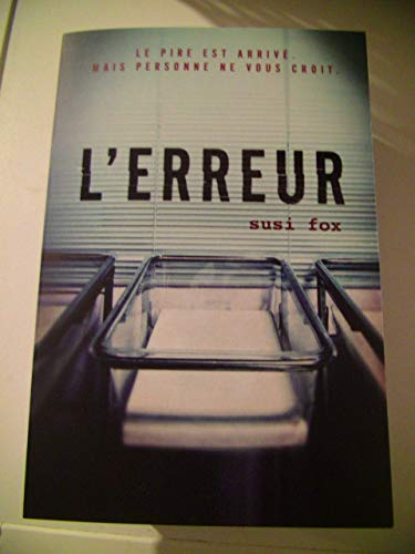 L'ERREUR 9782298156034