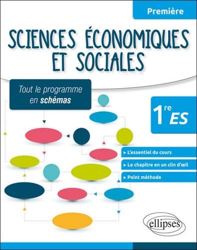 Sciences économiques et sociales 1ere ES: Tout le programme en schémas 9782340012561