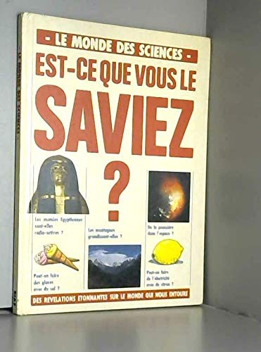 Monde des sciences (le) 9782701504131