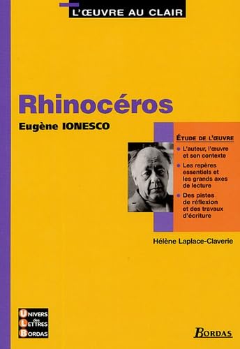 U.L.B. ETUDE RHINOCEROS (Ancienne Edition) 9782047307724