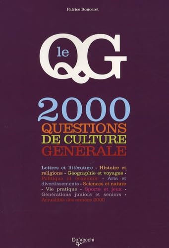 Le QG: 2 000 Questions de culture générale 9782732888163
