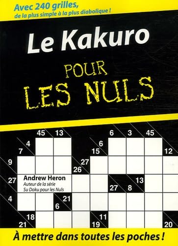 Le Kakuro pour les Nuls 9782754002240