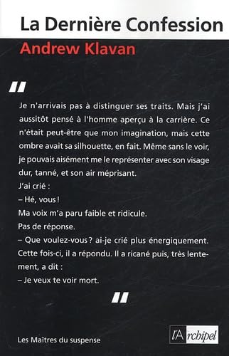 La Dernière Confession 9782841877133