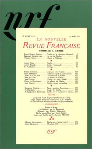 Hommage à Goethe 9782070724512