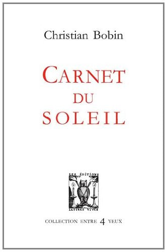Carnet du soleil 9782914577489