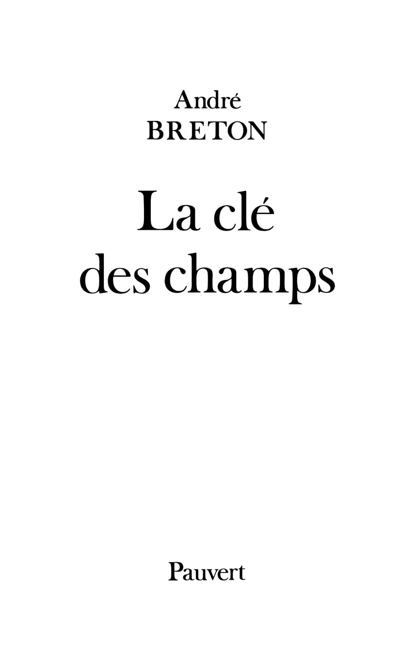 La Clé des champs 9782720201837