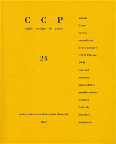 Cahier critique de poésie: Dossier Anne Parian / Pascal Poyet 9782909097978