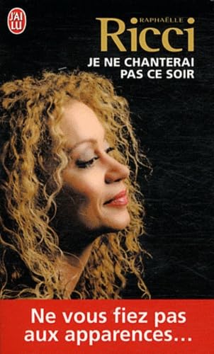 Je ne chanterai pas ce soir 9782290025246