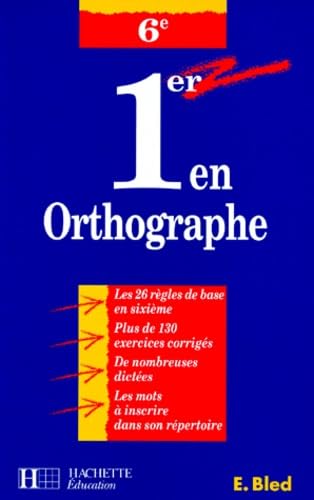 1er en orthographe, 6ème 9782011667960