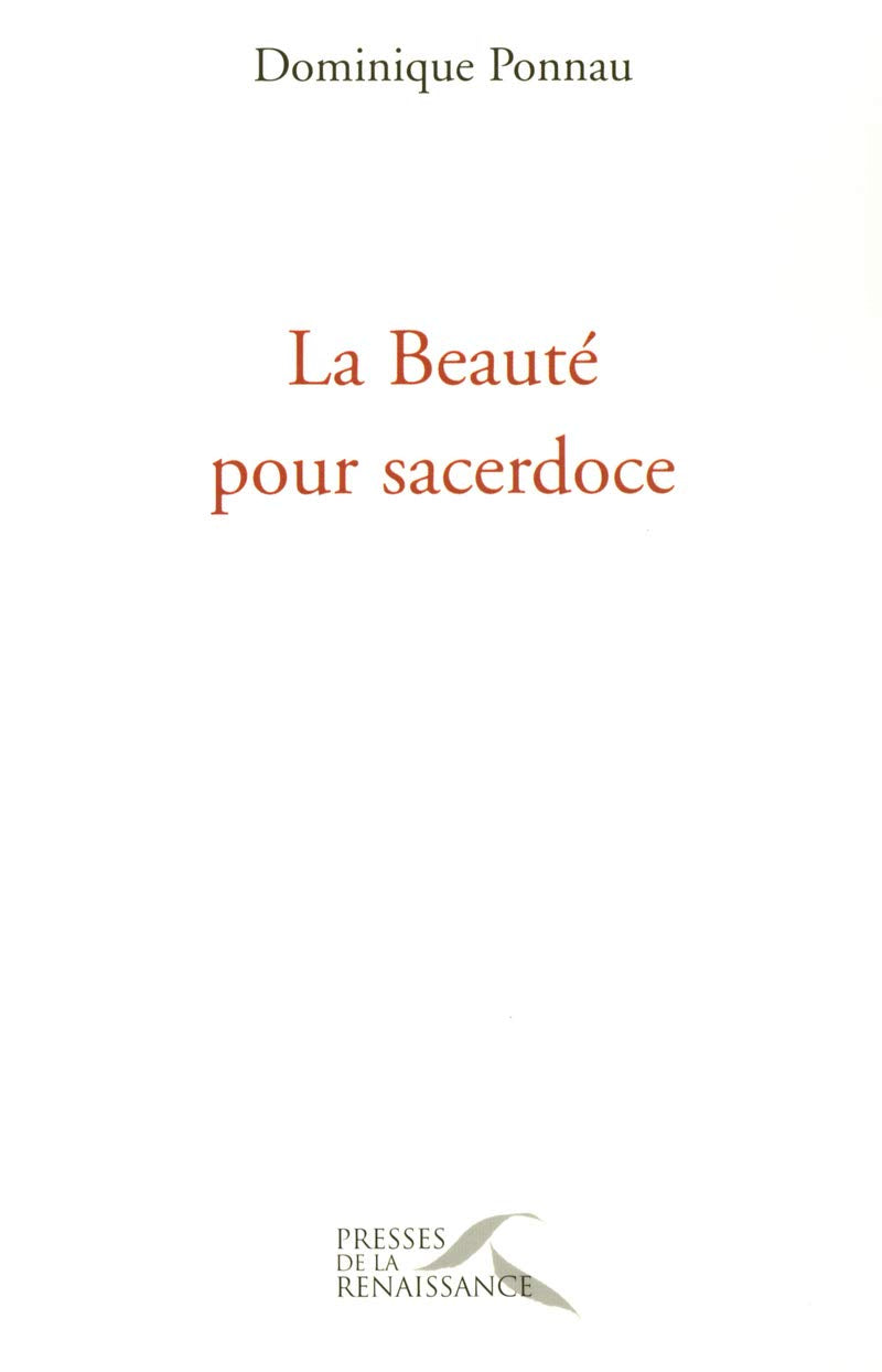 La beauté pour sacerdoce 9782856169766