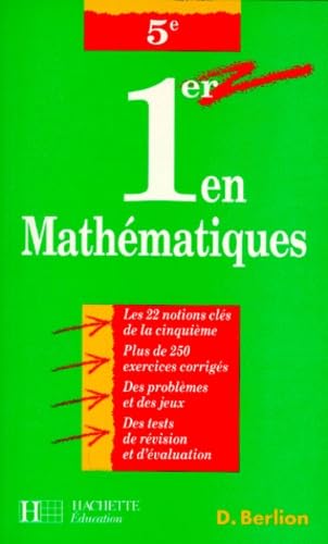 1er en mathématiques, 5e 9782011667892