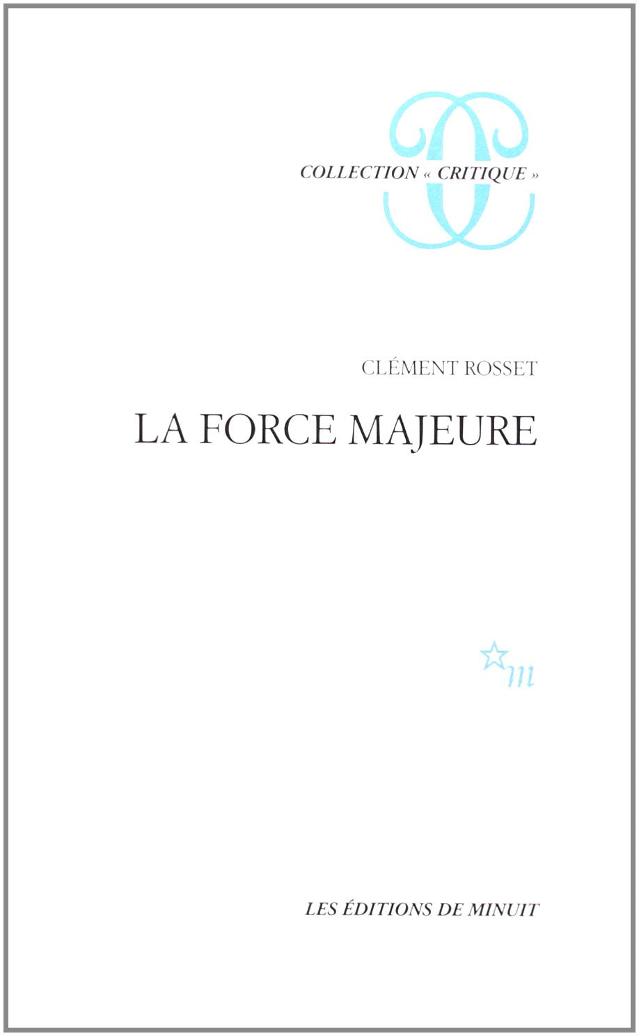 La force majeure 9782707306586