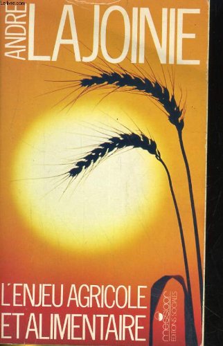 L'enjeu agricole et alimentaire 9782209061051