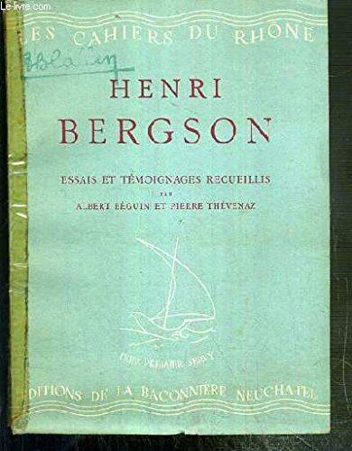 HENRI BERGSON