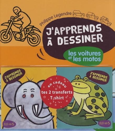 J'apprends a dessiner les voitures et les motos en cadeau 2 transferts pour T shirt 9782215095613