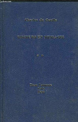 DISCOURS ET MESSAGES - TOME II - DANS L'ATTENTE - 1946-1958