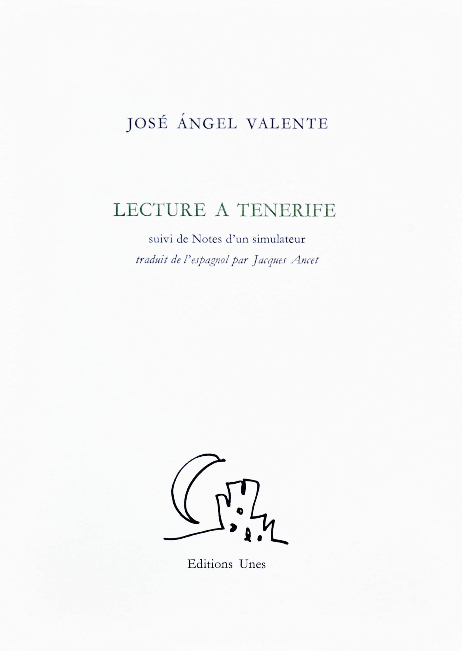 Lecture à Ténérife 9782877040150