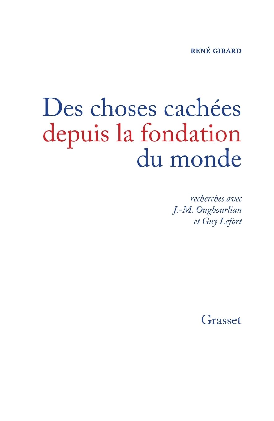 Des choses cachées depuis la fondation du monde 9782246618416
