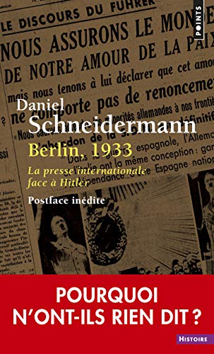 Berlin, 1933: La presse internationale face à Hitler 9782757883693