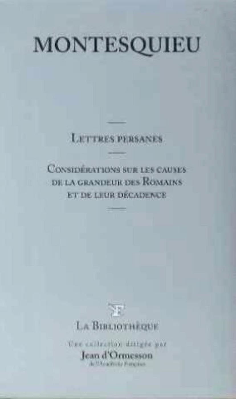 Les lettres persanes et autres oeuvres T21 9782810501403