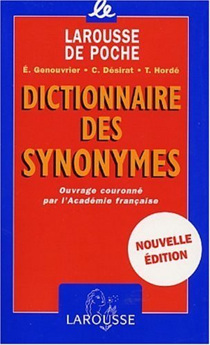 Dictionnaire des synonymes 9782035320865