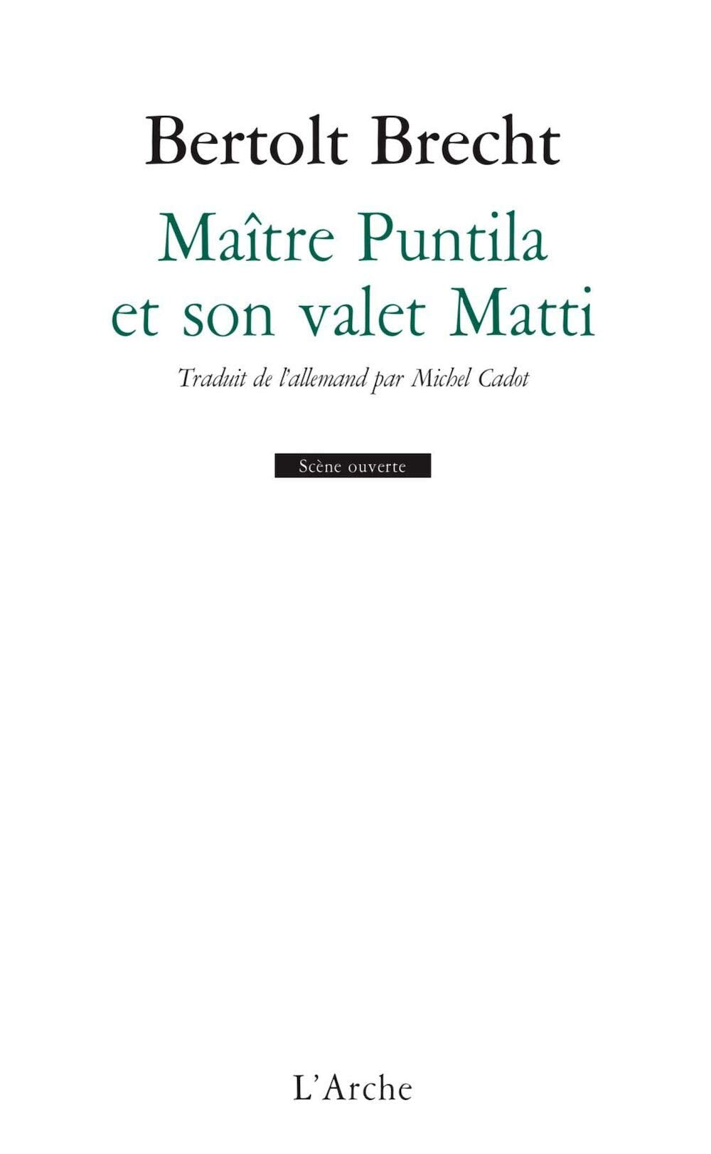 Maitre Puntila et son valet Matti 9782851810120