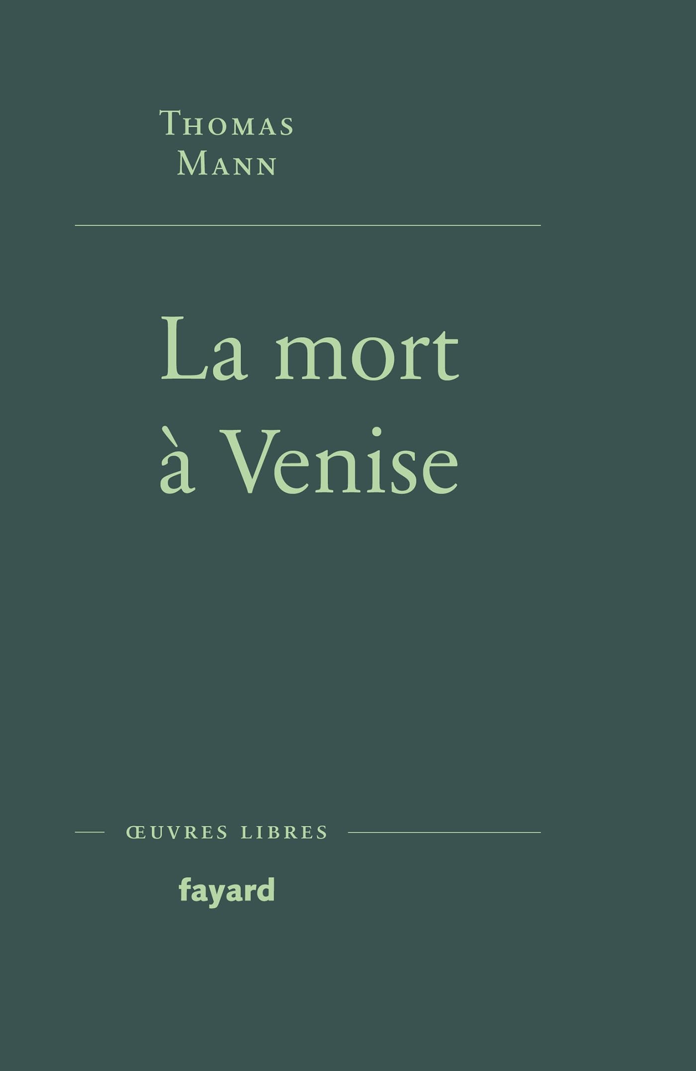La Mort à Venise 9782213726434