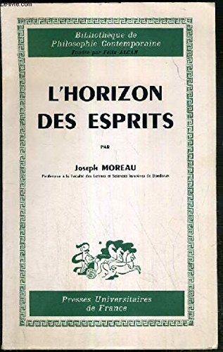 L'horizon des esprits, essai critique sur la phenomenologie de la perception
