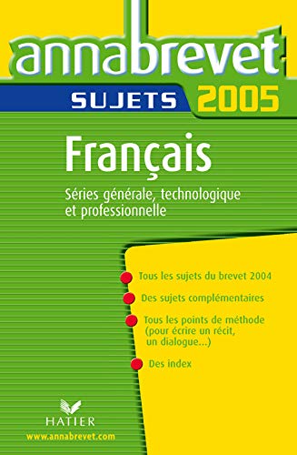 Français série générale, technologique et professionnelle: Sujets 9782218747748