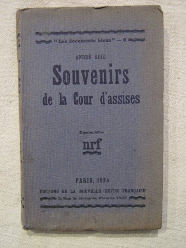 Souvenirs de la cour d'assises 9782070227600