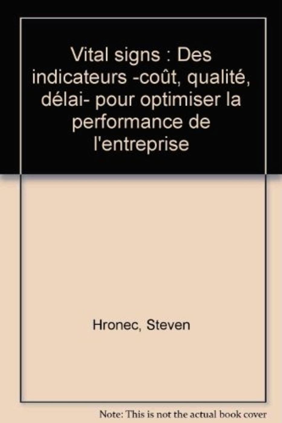 Vital Signs 9782708117075