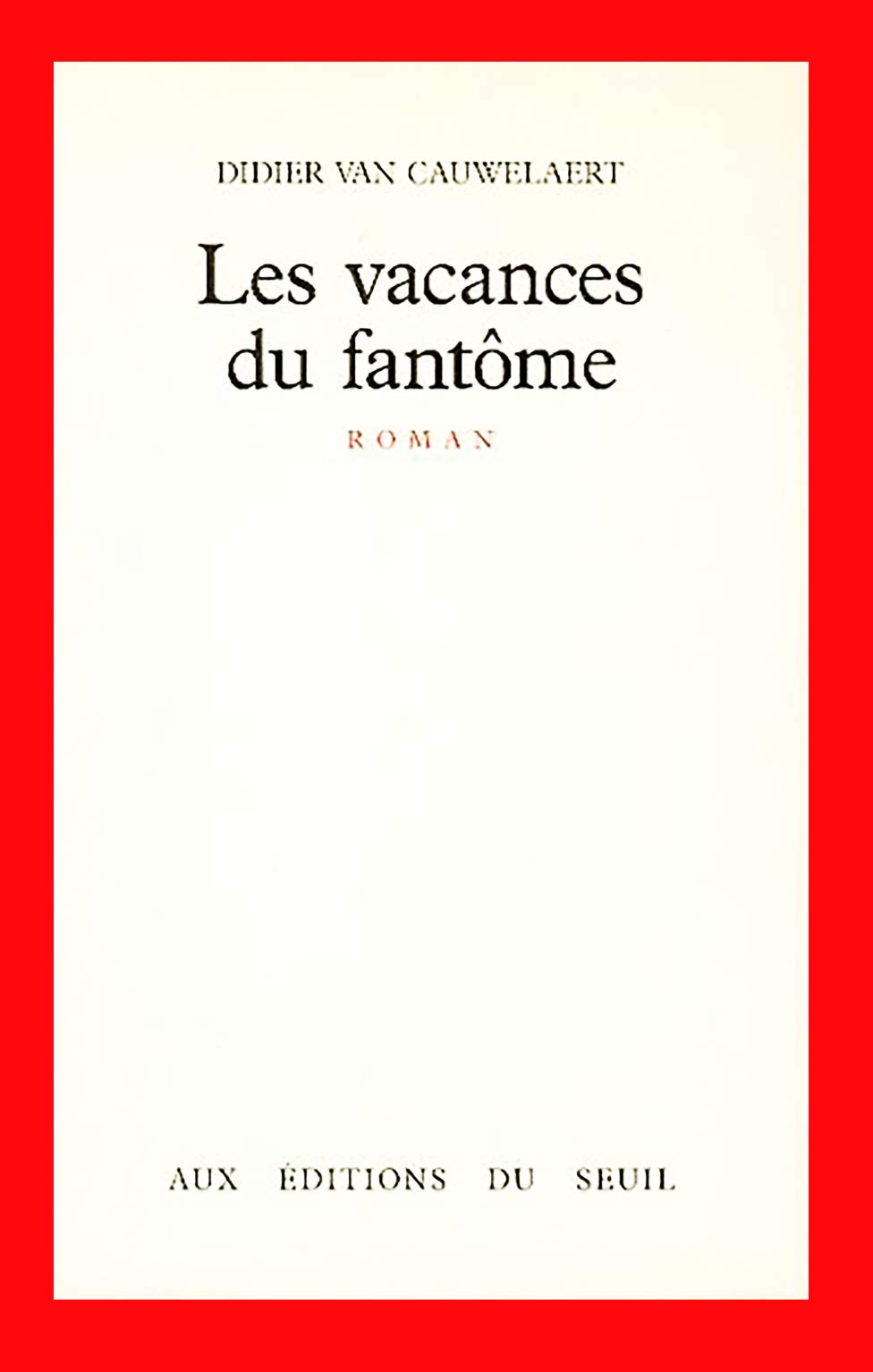 Les Vacances du fantôme 9782020093149