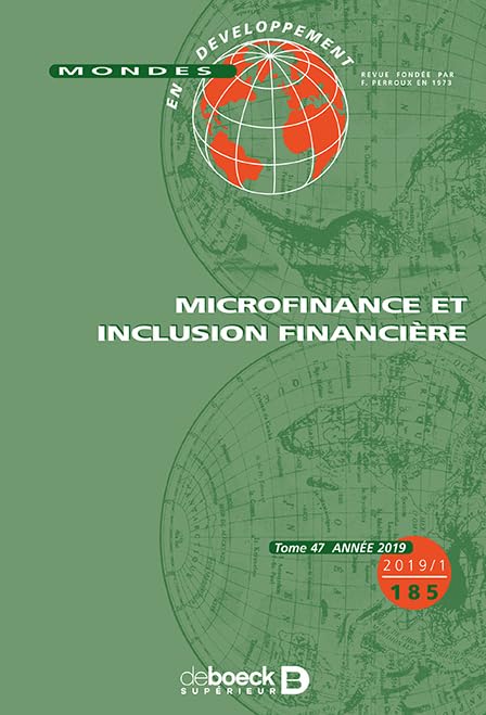 Mondes en développement 2019/1 - 185 - Microfinance et inclusion financière 9782807392847