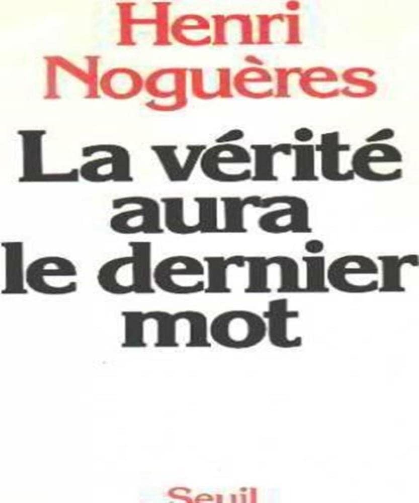 La Vérité aura le dernier mot 9782020086837