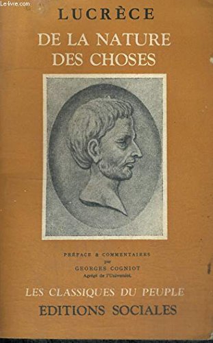 De la nature des choses - collection les classiques du peuple