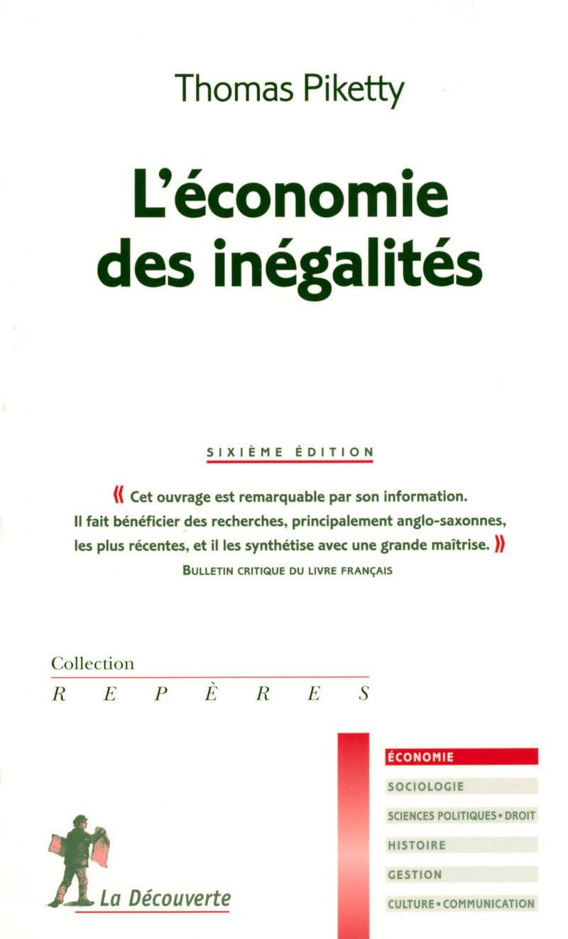 ECONOMIE DES INEGALITES 6ED 9782707156082