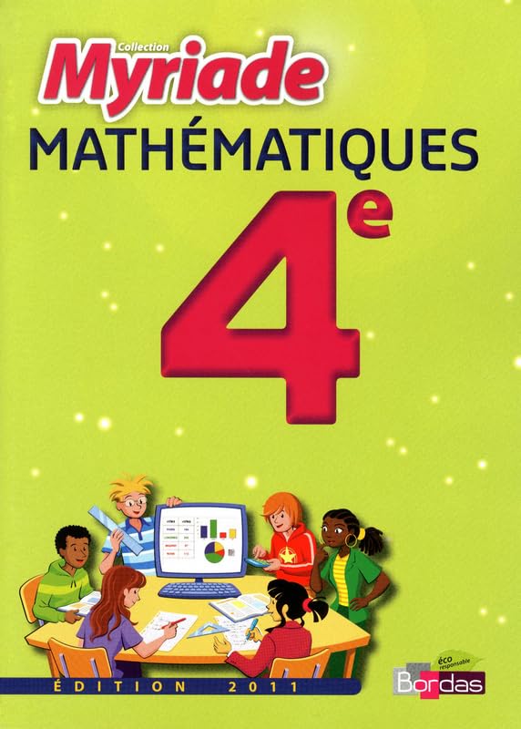 MATHS 4E MYRIADE MANUEL PF 11 9782047328347