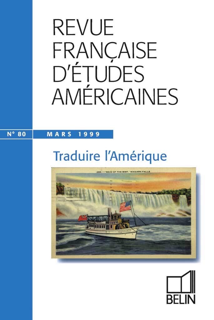 RFEA N°80 (1999-2): Traduire l'Amérique 9782701125961