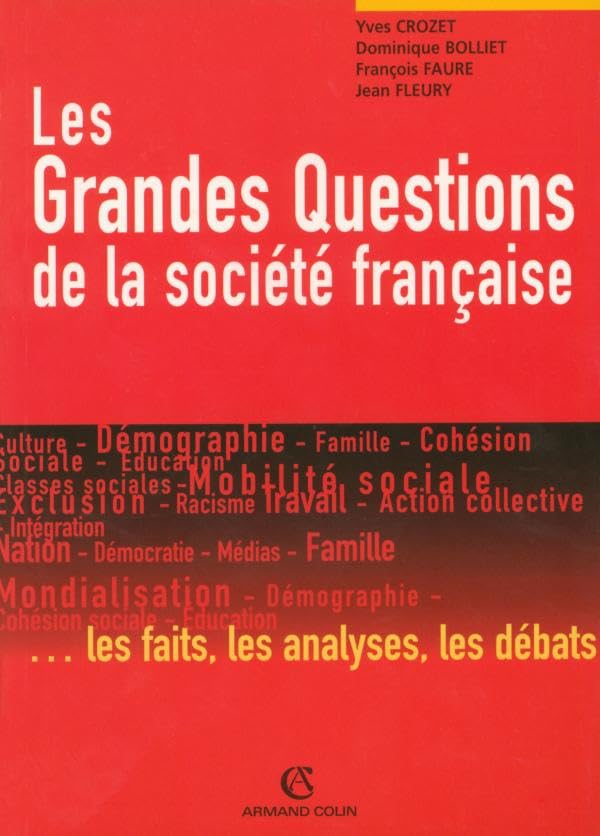 Les Grandes Questions de la société française 9782200342296
